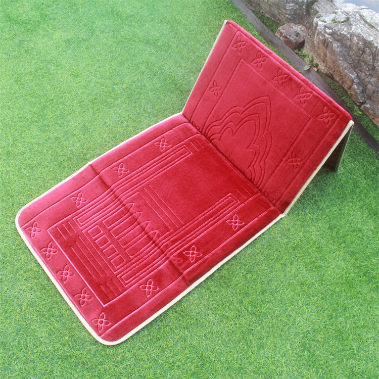 Backrest Blanket Foldable Prayer Mat Backrest Blanket Floor Mat