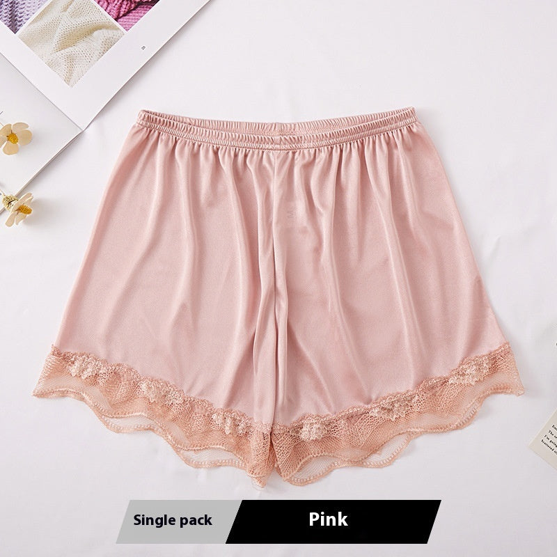 Summer Thin Lace Safety Anti-exposure Can Be Worn Outside Ice Silk Base Shorts